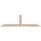 Ekena Millwork Portland Smooth Timber Gable Bracket, Douglas Fir, 60"W x 17"H x 1 1/2"D x 3 1/2"F, 7/12 Pitch GBW060X17X0204POR00SDF - alternate 1